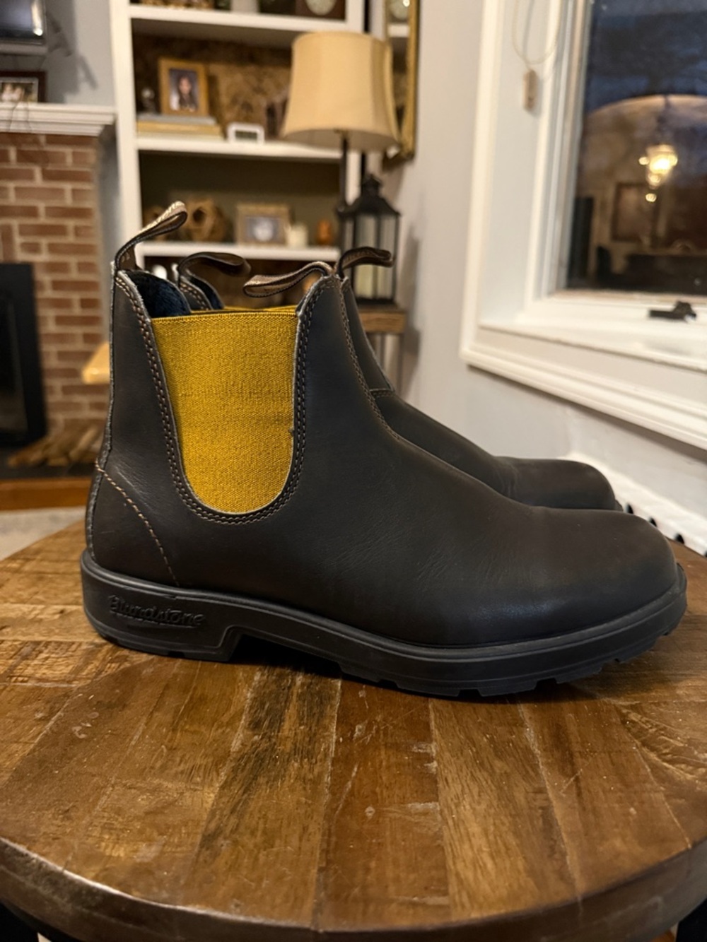Blundstone 1919 Unisex Mustard Brown Boots 11 - Picture 4 of 14